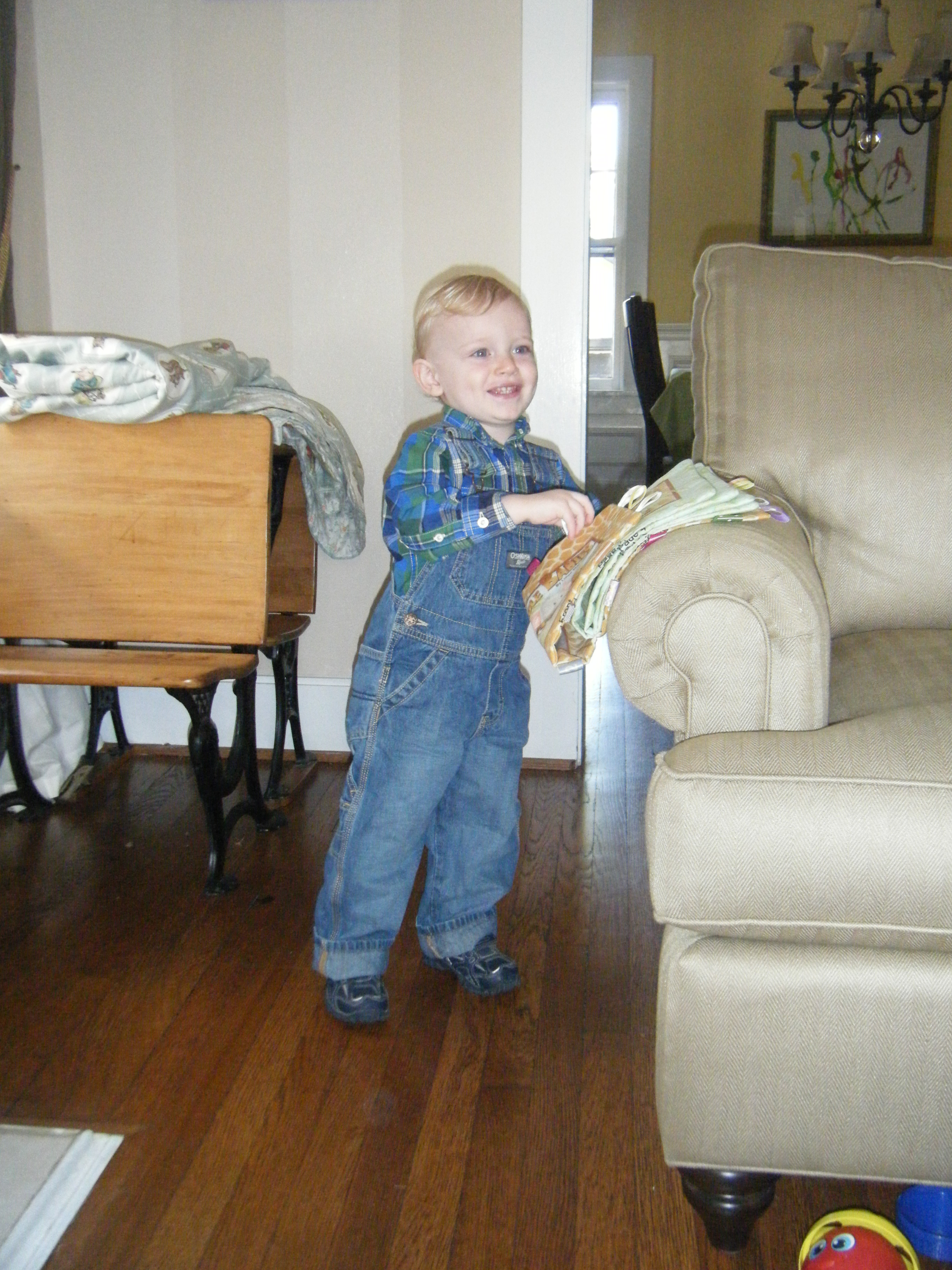 Andy in his "Osh Kosh's"